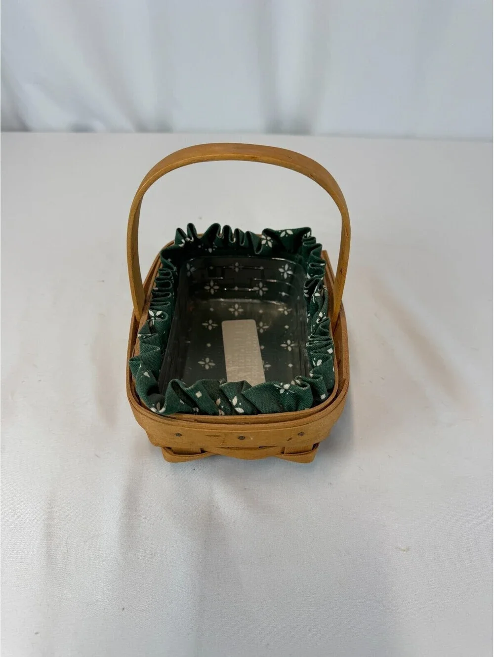1996 Longaberger Horizon of Hope Basket w/Green Liner & Protector